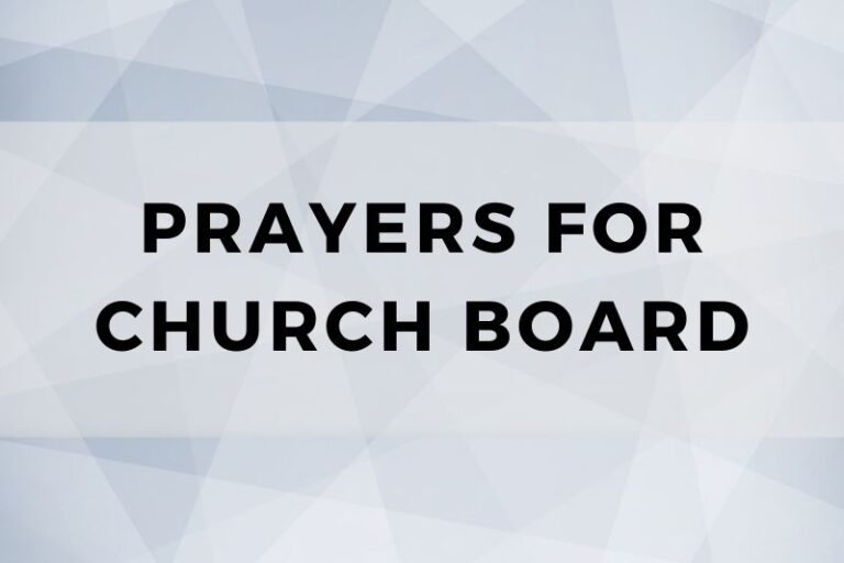 15 Guiding Prayers for Your Church Board