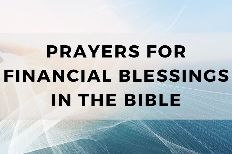 Prayer for Financial Blessings in the Bible