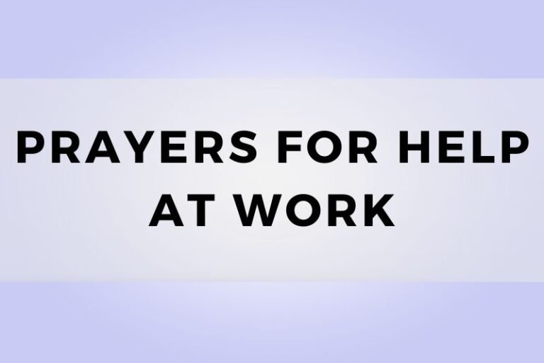 Prayers For Help At Work to Overcome Challenges