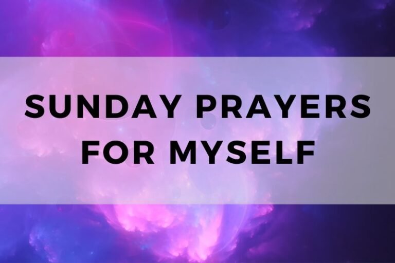 12 Sunday Prayers for Myself