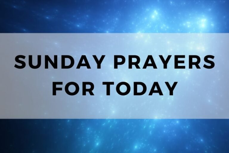 15 Sunday Prayers for Today